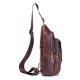 Bullcaptain Genuine Leather Bag Vintage Sling Bag Chest Bag for Men