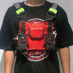 Men Fashion Hip-hop Tactical Bag Chest Bag Vest Bag