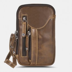 Ekphero Men Large Capacity Crossbody Bags Multi-pocket Shoulder Phone Bag