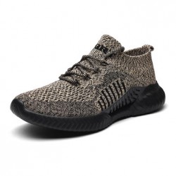 Men Knitted Fabric Breathable Cushioning Lightweight Sports Sneakers