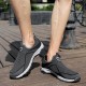 Men Breathable Fabric Comfy Sole Non Slip Casual Running Shoes