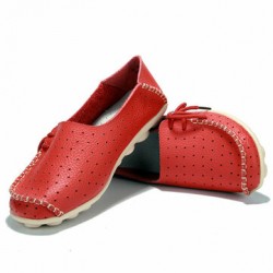 New Women Flats Soft Comfortable Lace-Up Casual Fashion Flat Loafers Shoes