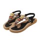 US Size 5-11 Women Summer Bohemian Outdoor Fashion Soft Comfortable Beach Flat Sandals Shoes