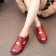 Women Genuine Leather Casual Flat Sandals
