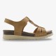 Women Hollow Out Breathable Open Toe Buckle Casual Summer Wedge Sandals