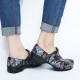 SOCOFY Floral Lightweight Floral Slip-on Waterproof Non-slip Garden Working Shoes Nursing Shoes
