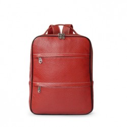 Women Genuine Leather Fashion Cute Solid Backpack