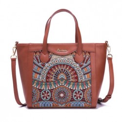 Brenice Embroidery Tote Handbags Flowers Handbags