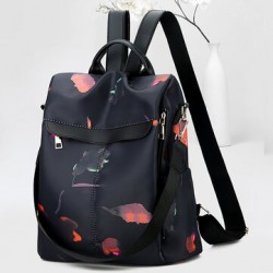 Women Anti-theft Backpack Purse Travel Print Oxford Backpack